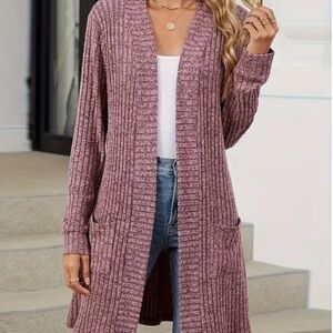 Temu mauve cardigan